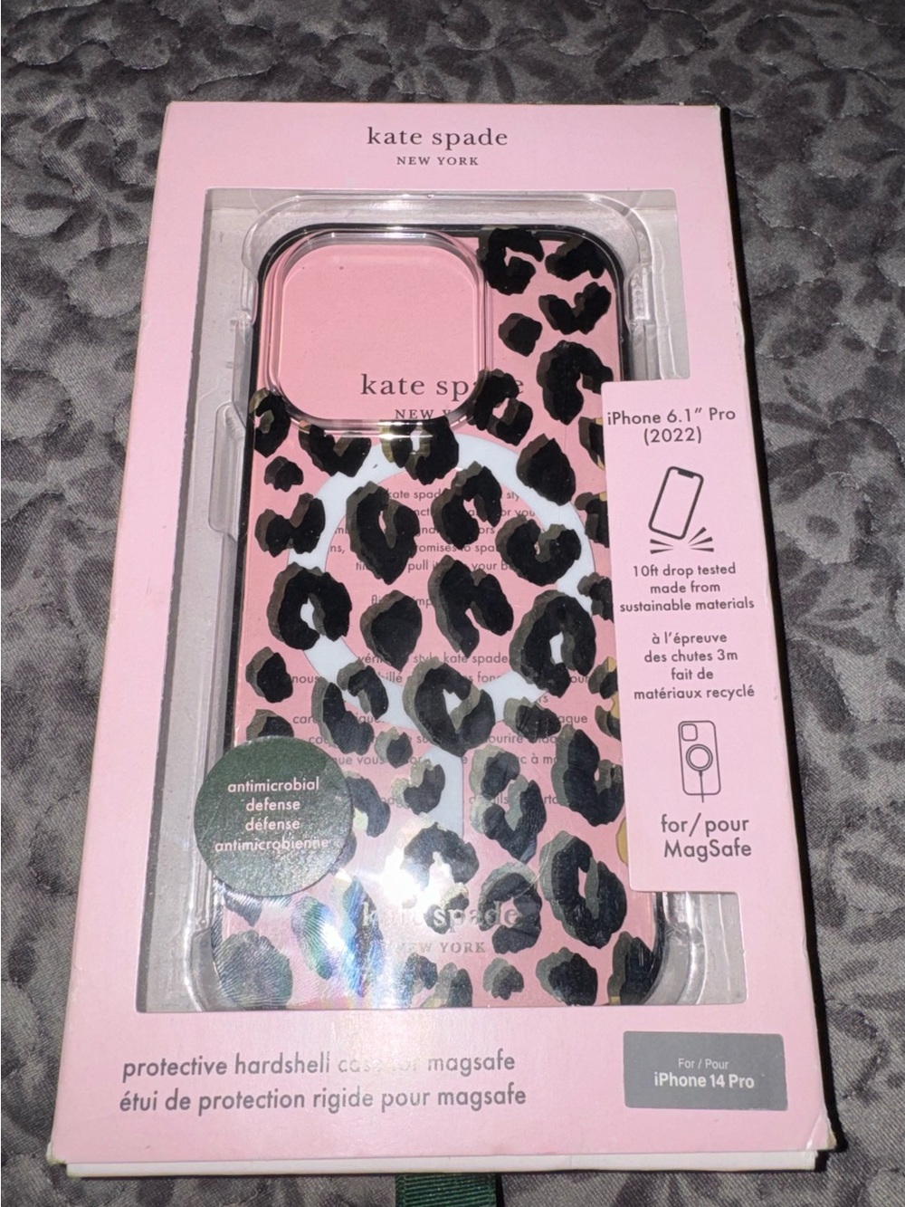 kate spade Leopard iPhone 14 Pro Case (MagSafe)